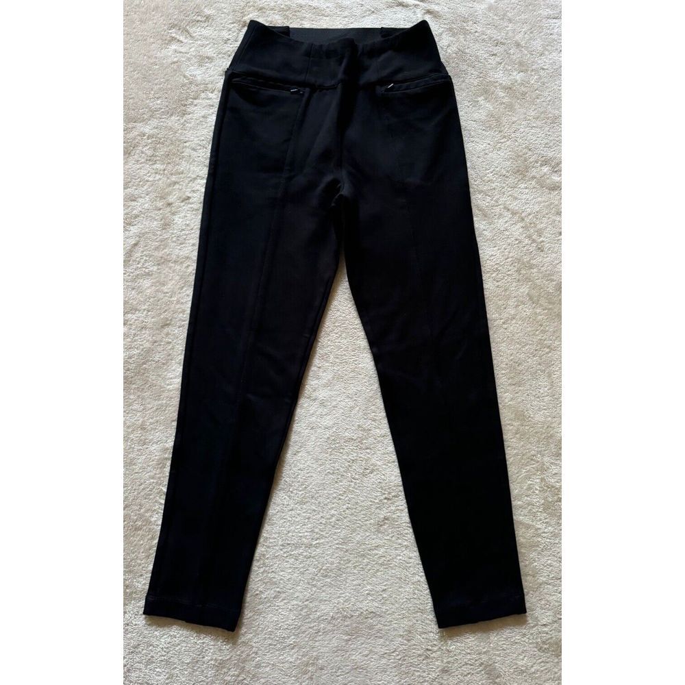 BETABRAND Womens‎ Straight Leg Black Pant Pockets Size Xsmall Petite